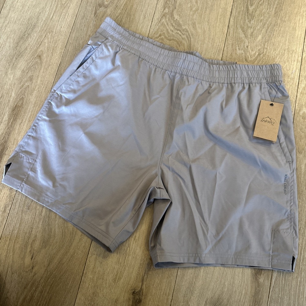 Unipro‎ Trek Shorts Mens Qwick Dry Stretch Outdoor Activewear Beige XL NWT